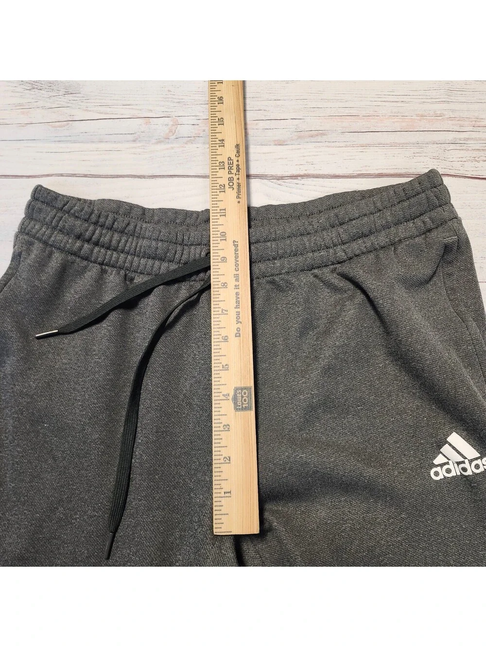 Adidas Gray Sweatpants with Drawstring Waist Size L